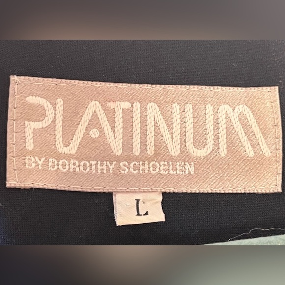 Vintage Platinum by Dorothy Schoelen boho animal print shoulder pads maxi dress - Picture 7 of 9